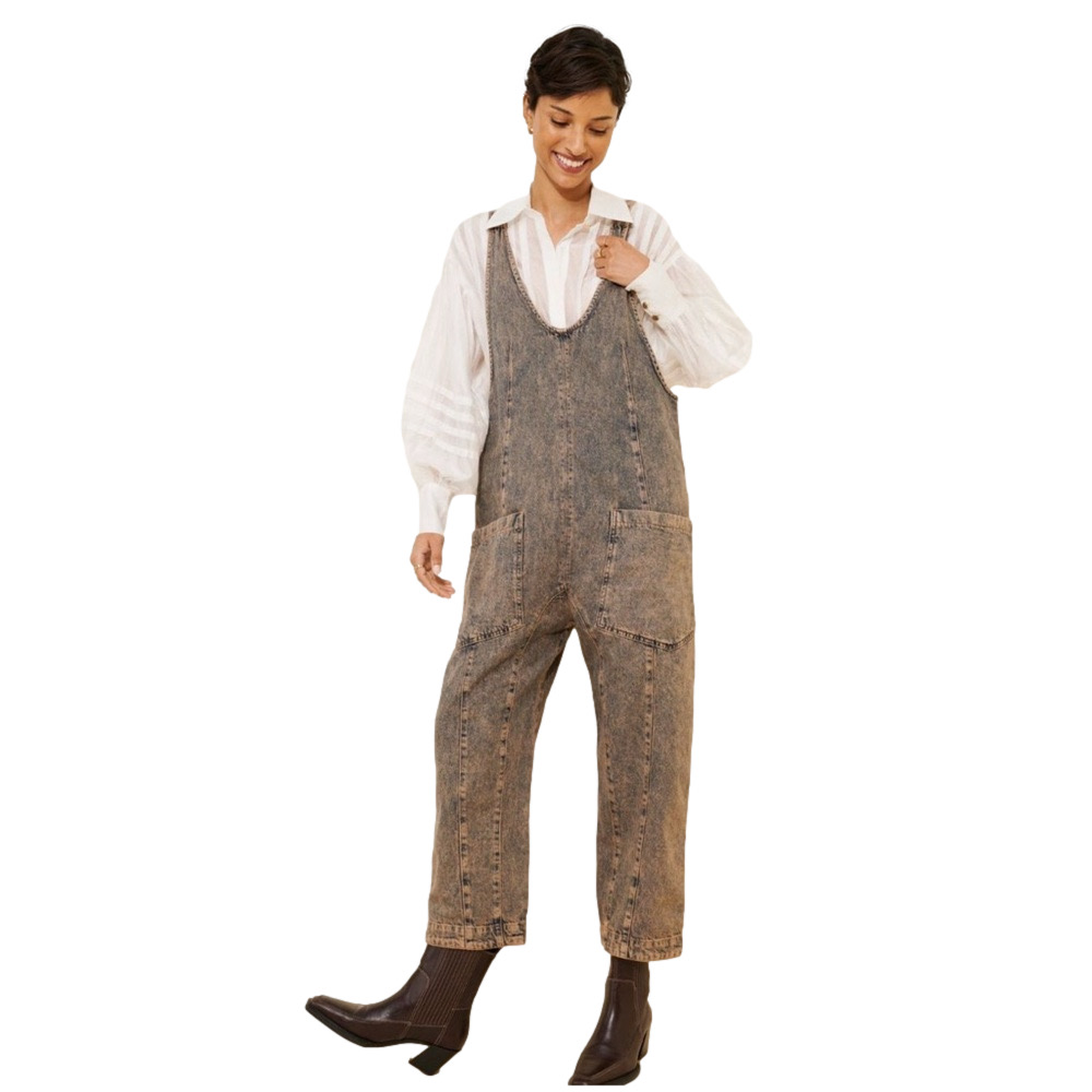 NWT Free People We the Free High Roller Jumpsuit Size Large